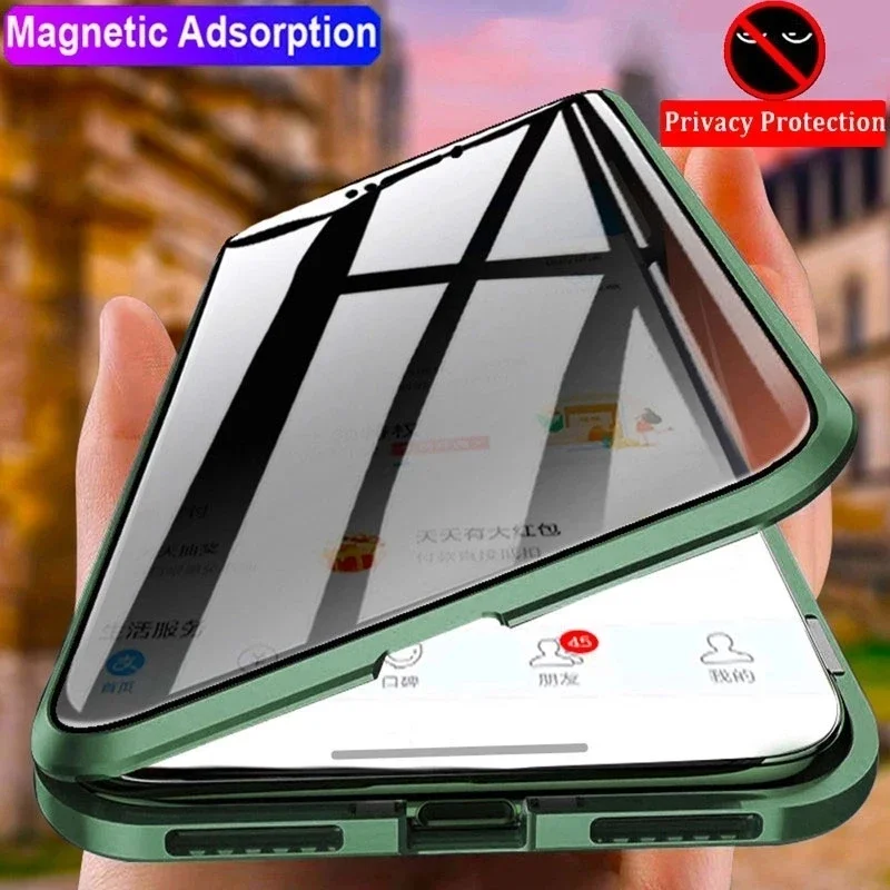 Telefoonhoesje met volledige l - Anti Spy Privacy Glass Case recensie en prijs