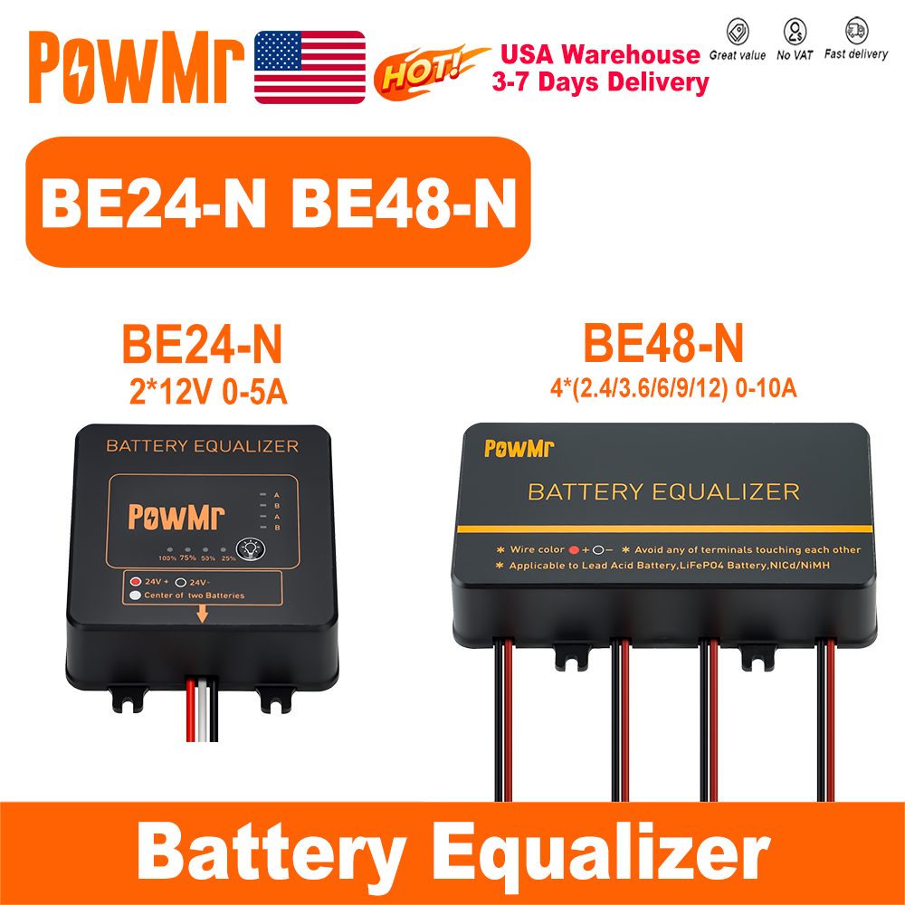 PowMr USA 24V 48V Batterij Equ - Power Banks recensie en prijs