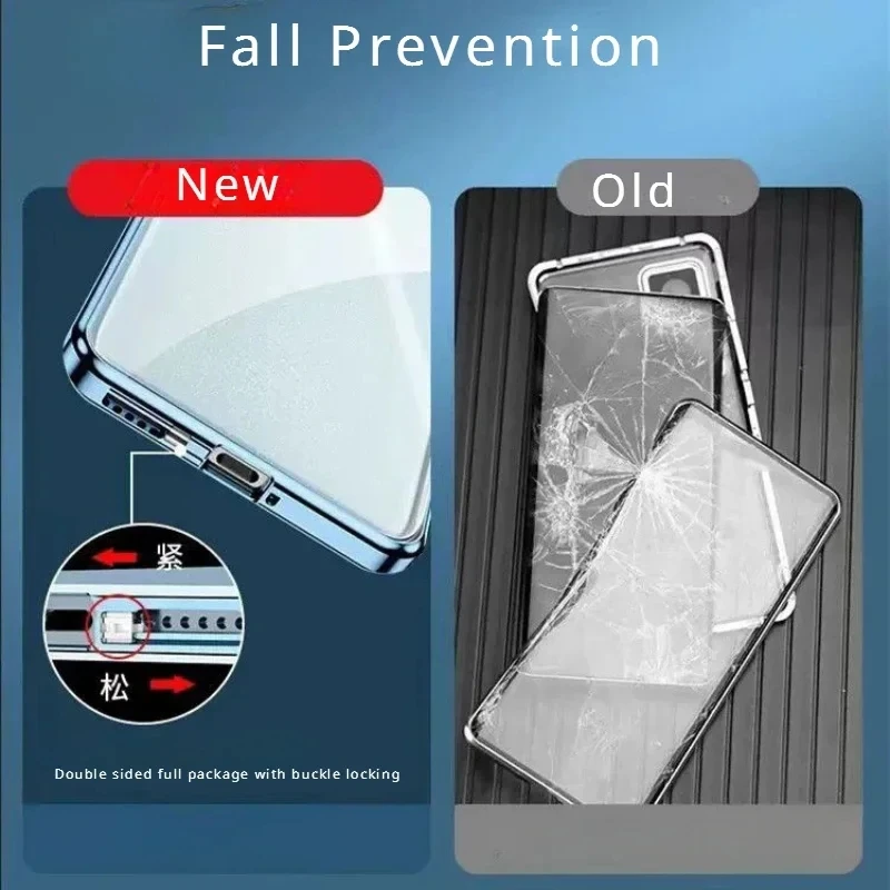 Anti Spy Privacy Glass Case - Privacybeschermende magnetische hoes voor de OPPO