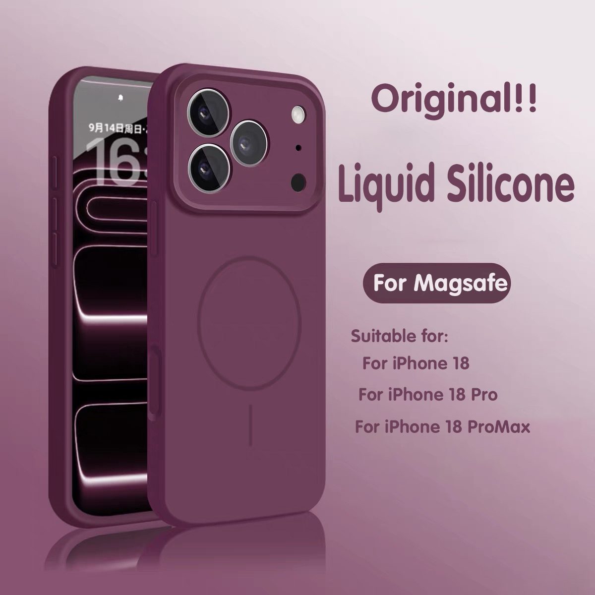 Originele vloeibare siliconen - Liquid Silicone Magnetic Phone Case recensie en prijs
