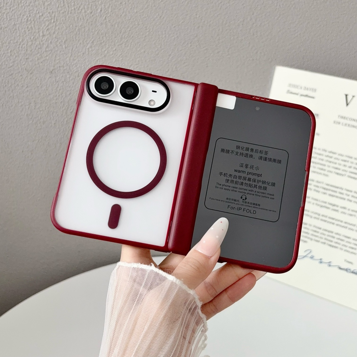 Screen Protectors - Transparant magnetisch telefoonhoesje met schermbeschermer voor