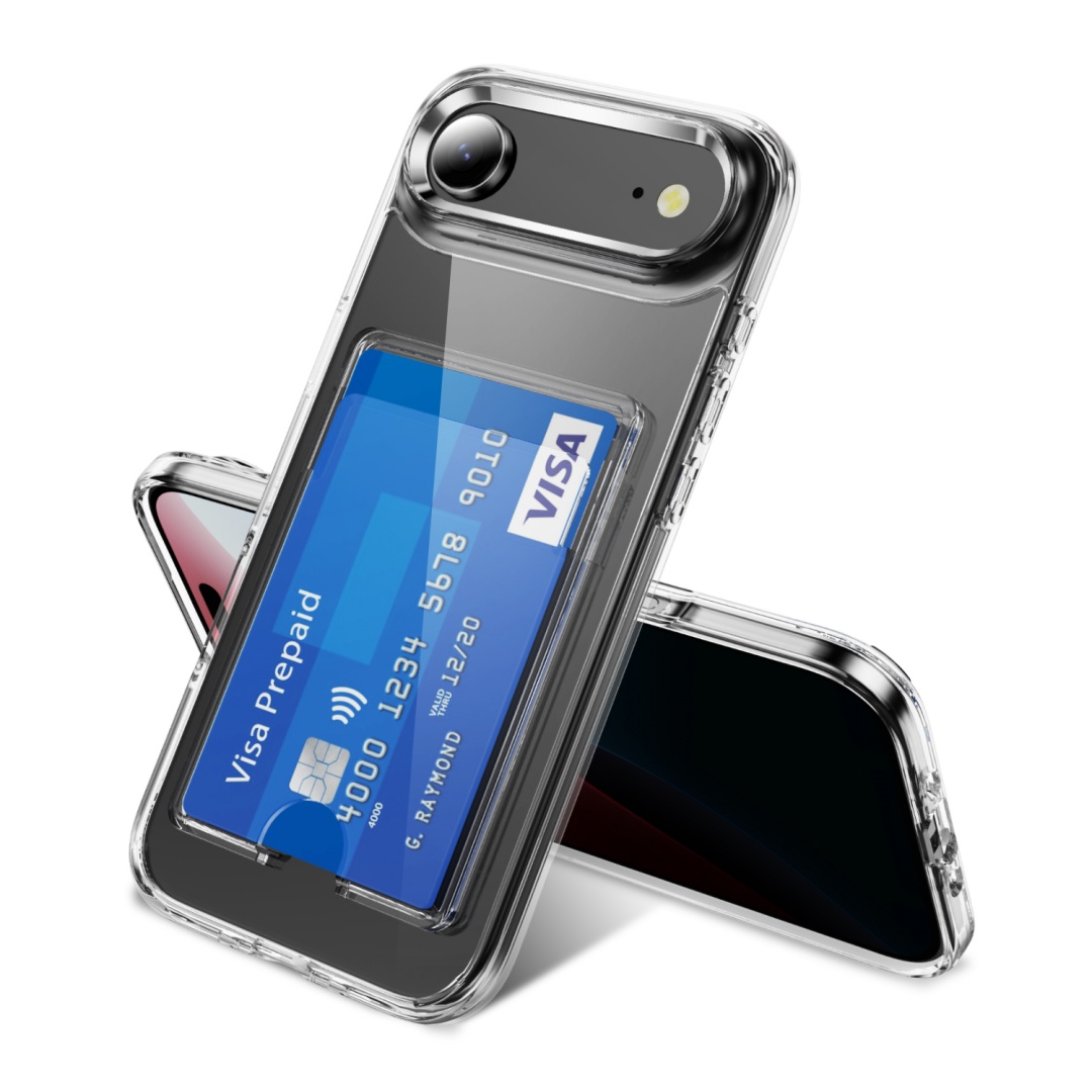 Luxe Clear Card Slot Houder Wa - Clear Shockproof Bumper Case recensie en prijs