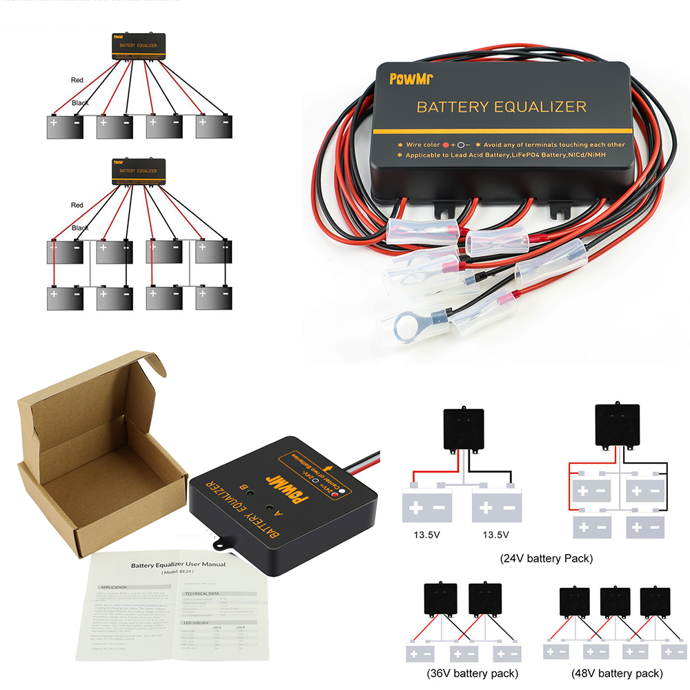 PowMr USA 24V 48V Batterij Equ - Power Banks recensie en prijs