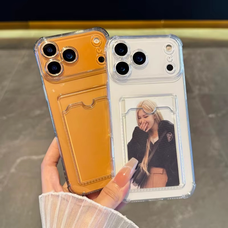 Transparante hoes met kaarthou - Clear Shockproof Bumper Case recensie en prijs