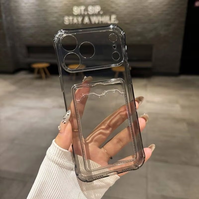Transparante hoes met kaarthou - Clear Shockproof Bumper Case recensie en prijs