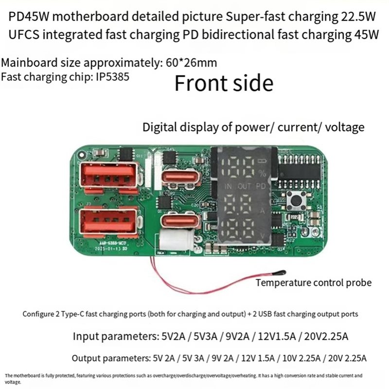 ABKN-DIY Oplaadmodule PD45W 3S - Power Banks recensie en prijs