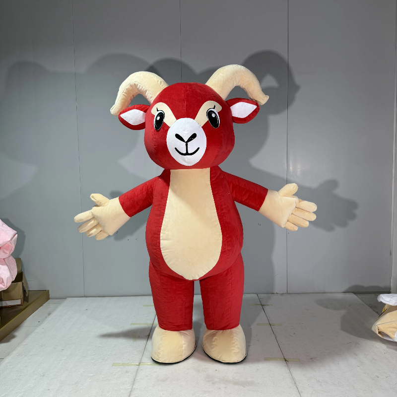 Opblaasbaar rood geitenmascott - Chargers recensie en prijs