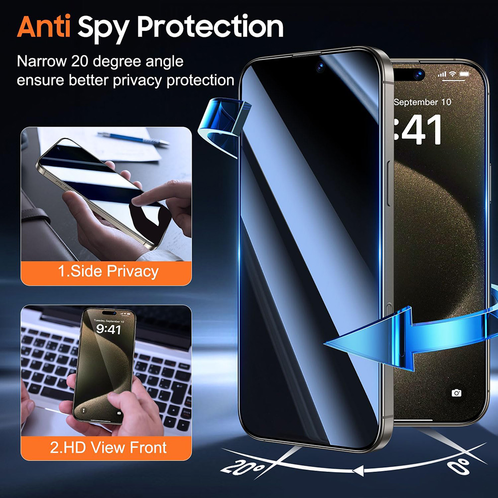 4 stuks Anti-Spy gehard glas v - Anti Spy Privacy Glass Case recensie en prijs