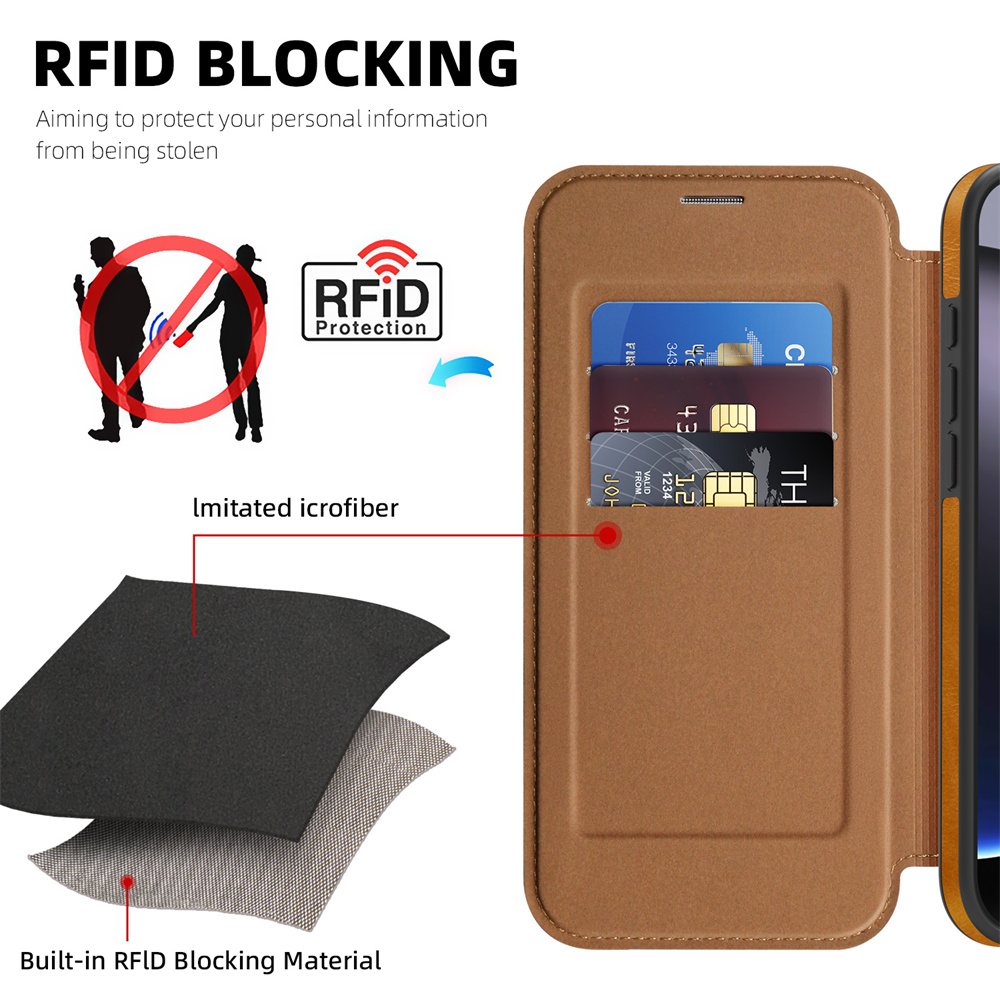 Magnetische flip-telefoonhoes  - Leather Wallet Card Holder Phone Cover recensie en prijs